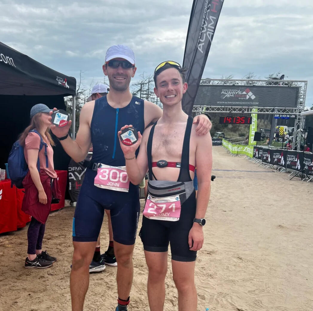 Sep 2023, Sandman 1/2 Ironman, Anglesey. 1.9k Swim, 90k Bike, 20k Run: 6:22.38
